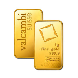 Valcambi Suisse Gold Bar 24KT - 1 gram