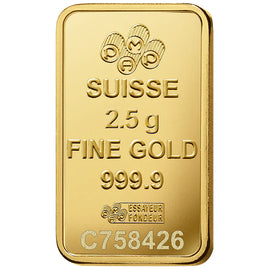 Pamp Suisse Queen Fortuna Gold Bar 24KT - 2.5 Gram