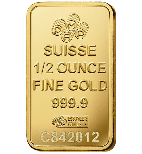 Pamp Suisse Queen Fortuna Gold Bar 24KT - 1/2 Ounce